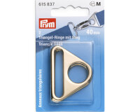 Triangle-Ringe mit Steg, gold, Prym 25 mm