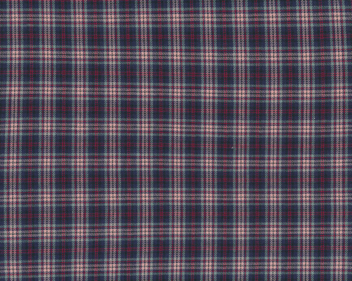 Baumwollwebstoff YULIANA, Karo-Design, dunkelblau, Hilco