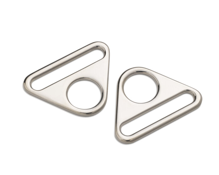 Triangle-Ringe mit Steg, silber, Prym 40 mm