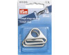Triangle-Ringe mit Steg, silber, Prym 40 mm