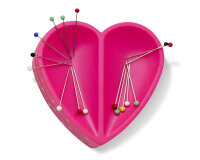 Magnetnadelkissen Herzform, pink gepunktet, Prym Love