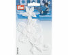 Applikation Blumenranke aus Organza, bestickt, weiß, Prym