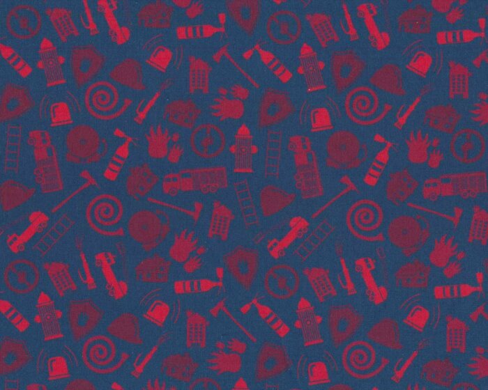 Popeline TONI BRIGADE, Feuerwehr-Tools, dunkelblau