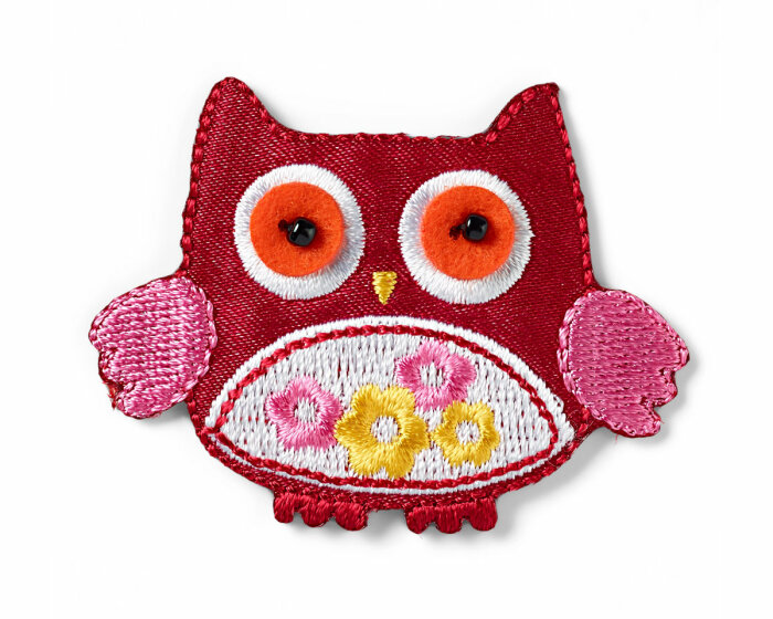 Applikation EULE, rot, Prym