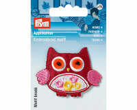 Applikation EULE, rot, Prym