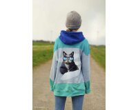 85-cm-Panel Sommersweat SPORTY CAT by Thorsten Berger
