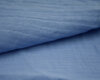45 cm Reststück Bio-Baumwollstoff DOPPEL-MULL, mittelblau, C. Pauli