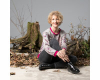 75-cm-Panel Viskosejersey WINTER-HEDI, Beerenzweige, steingrau, Hilco