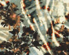 Sweatstoff MARISKA, Schattenblüten, braun-grüngrau, Hilco
