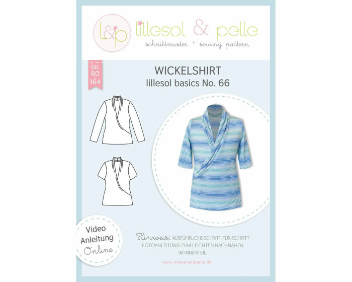 Kinder-Schnittmuster Wickelshirt, lillesol basics No.66