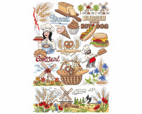 Stickvorlage: Vom Korn zum Brot, Lindners Kreuzstiche