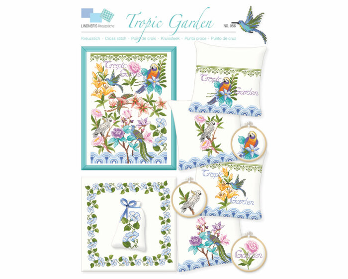 Stickvorlage: Tropic Garden, Lindners Kreuzstiche