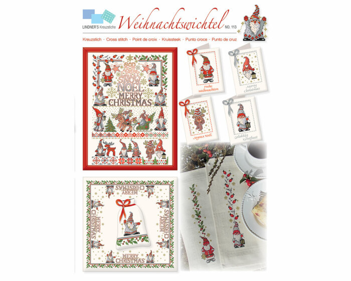 Stickvorlage: Weihnachtswichtel, Lindners Kreuzstiche