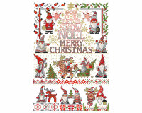 Stickvorlage: Weihnachtswichtel, Lindners Kreuzstiche