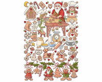 Stickvorlage: Weihnachtsbäckerei, Lindners Kreuzstiche
