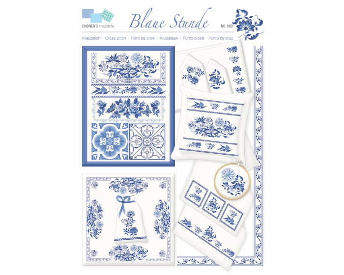 Stickvorlage: Blaue Stunde, Lindners Kreuzstiche