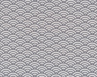 Popeline SEIGAIHA, Wellenmuster, grau