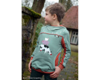 80-cm-Panel Baumwolljersey ANIMAL STACK, Bauernhoftiere, Käselotti