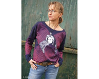 80-cm-Panel Baumwolljersey SQUARE DANCE WOMAN by Thorsten Berger, lavendel