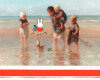 50-cm-Panel Baumwolljersey MIFFY®, Kinder am Strand, orange