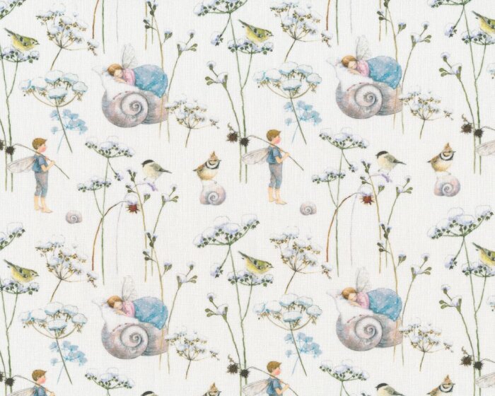 30 cm Reststück Baumwollstoff ELFENTRÄUME, Acufactum