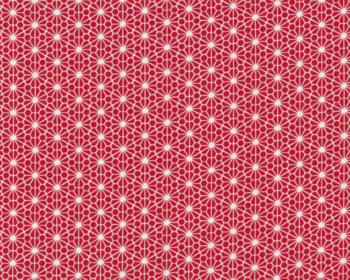 Deko-Baumwollstoff OCTO LORRAINE, Blütennetz, rot