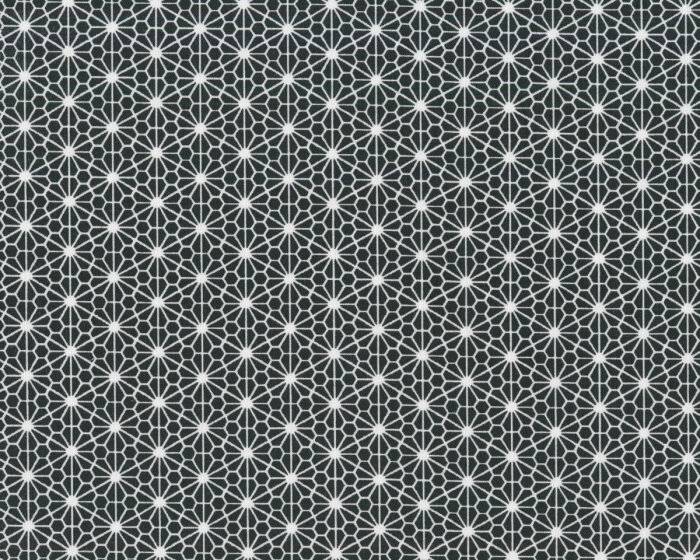 Deko-Baumwollstoff OCTO LORRAINE, Blütennetz, schwarz