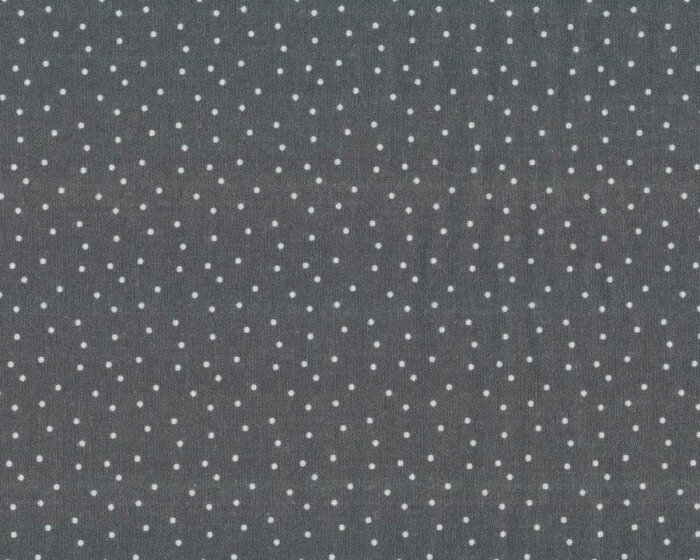 Baumwollstoff TUPFEN, dunkelgrau, Acufactum