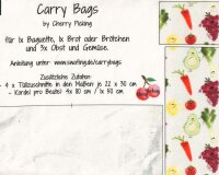 95-cm-Einkaufsbeutel-Panel Baumwollstoff CARRY BAGS,...