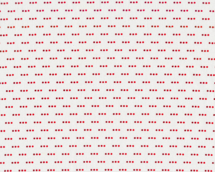 Patchworkstoff COLOUR FUN, Drei-Punkt, weiß-rot