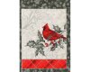 60-cm-Rapport Metallic-Patchworkstoff WINTERS GRANDEUR, Weihnachtsvögel, Robert Kaufman
