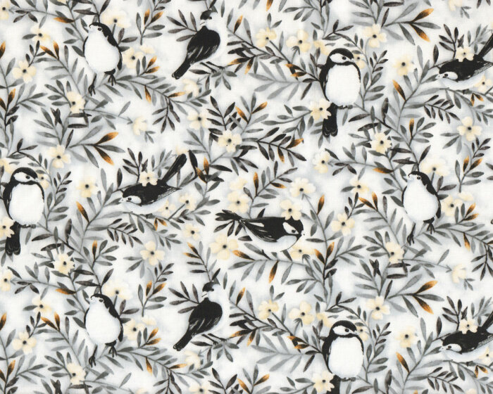 Patchworkstoff WATERCOLOR SKETCHBOOK, Vögel, Studio E