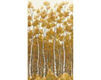 Metallic-Patchworkstoff WILDWOOD GRACE, Birken, goldbraun-gold, Robert Kaufman