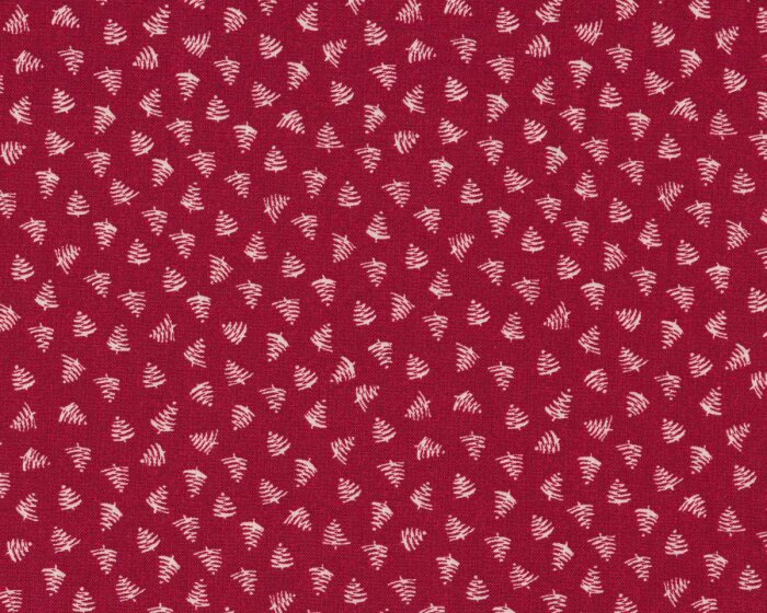 Patchworkstoff SCANDINAVIAN CHRISTMAS II, Tannenbäume, rot, Lecien