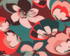 Viskose-Jersey MEGA, Blumen, korallenrot, Toptex