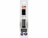 5 Carbon-Stricknadeln ERGONOMICS, verschiedene Stärken, Prym 3 mm 15 cm