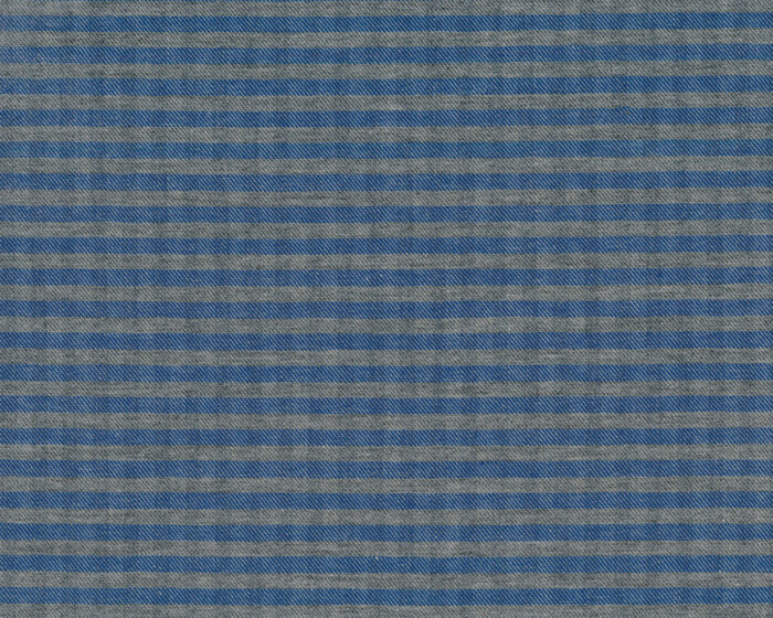 Baumwoll-Viskosestoff KARO, Streifen, blau meliert, Toptex