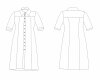 Zwischenmass Schnittmuster HEMDBLUSENKLEID MIT KNOPFLEISTE 168 M (Mittlerer Umfang)