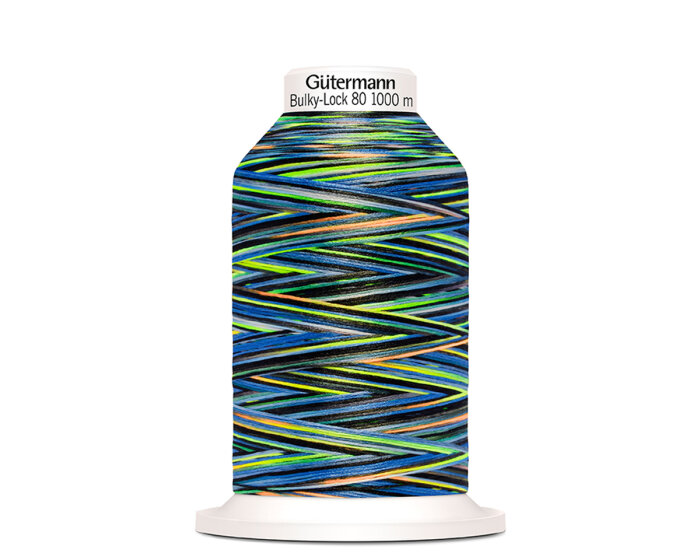Bauschgarn BULKY-LOCK 80, multicolor, Gütermann 9858