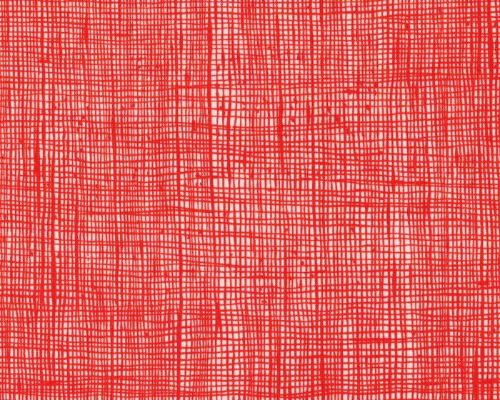 Patchworkstoff HEATH, Strichel-Karo, tomatenrot, Alexander Henry