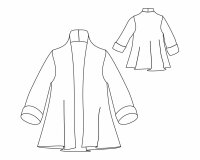 Zwischenmass Schnittmuster STRICKJACKE 168 M (Mittlerer Umfang)