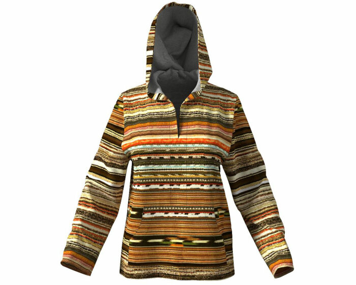 Zwischenmass Schnittmuster PULLOVER MIT KAPUZE 168 M (Mittlerer Umfang)