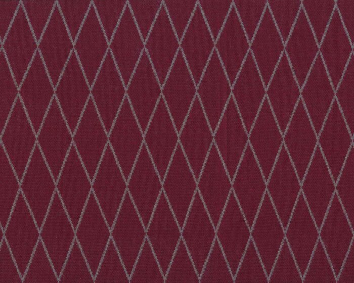 Jacquardjersey COZY COLLECTION, Rauten, weinrot, Lycklig Design