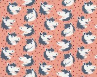 Baumwolljersey FURRY FACES, Pony, Käselotti