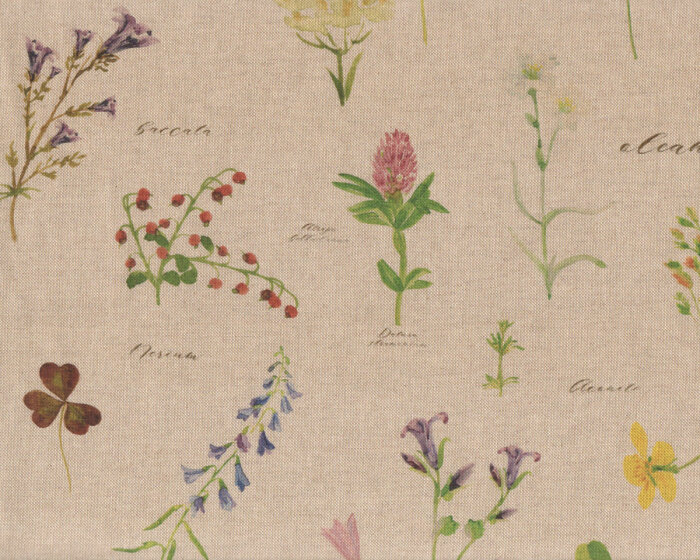 Dekostoff COUNTRY GARDEN, Wiesenblumen, Clarke & Clarke