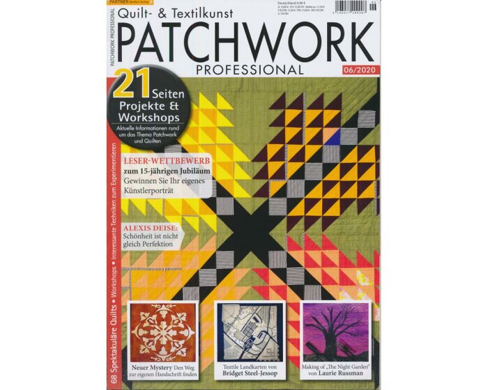 Patchworkzeitschrift PATCHWORK PROFESSIONAL 6/2020