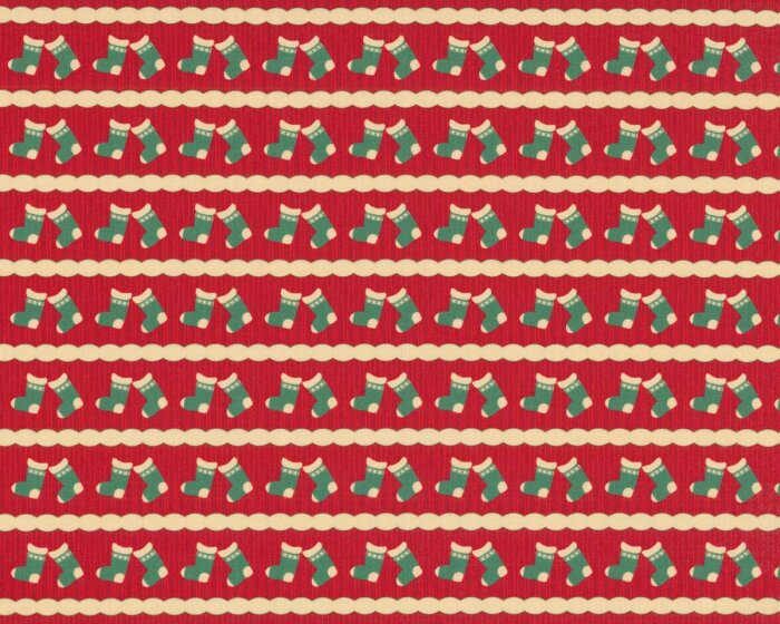 Baumwollstoff MERRY CHRISTMAS, Nikolausstiefel