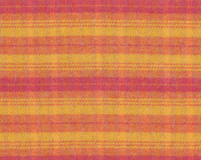 Italienischer Wollstoff ELICE, Streifenmuster, gelb-orange