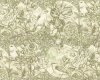 Patchworkstoff BIRD TOILE, Rosenhecke mit Vogel, olivgrün, In The Beginning