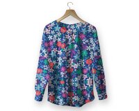 Popeline-Patchworkstoff FLOWERETTE, Blümchen, blau, Art Gallery